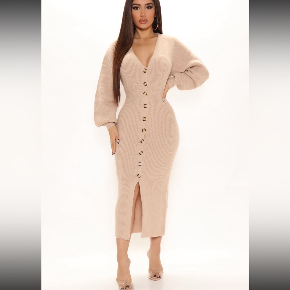 Brand new Fashion Nova Serenity Sweater Midi Dress